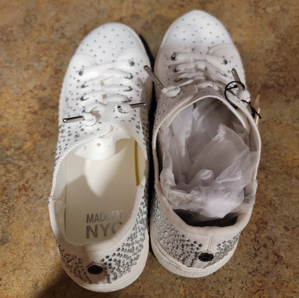 Madden NYC slip on bling shoes